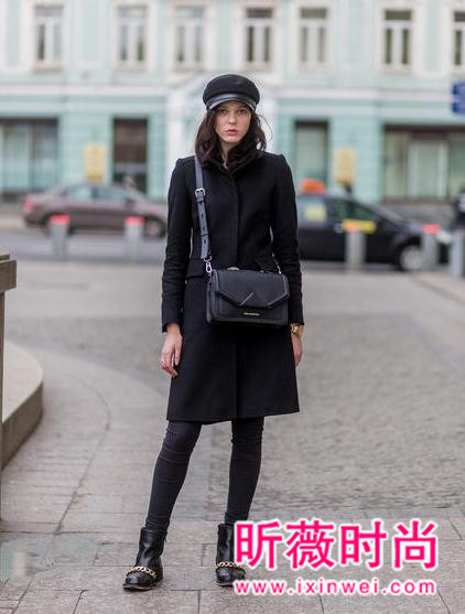 女生时尚黑色长裤搭配 穿上它就有迷人大长腿