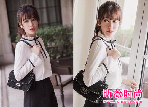 2017春装新款长袖衬衫 时尚休闲优雅气质搭配