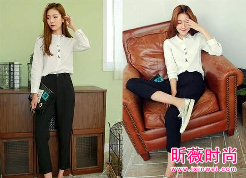 2017春装新款长袖衬衫 时尚休闲优雅气质搭配