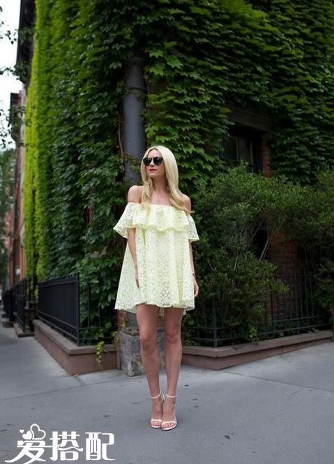 夏季褶饰边连衣裙穿搭 这些穿搭让你时尚一夏
