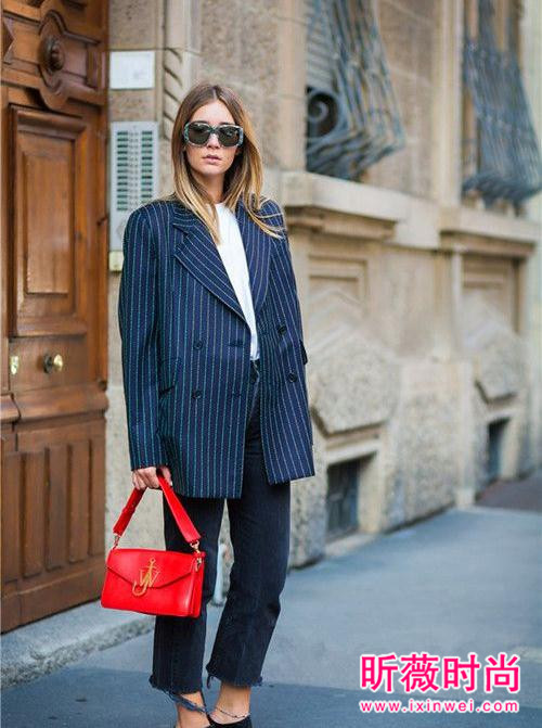 欧美潮人西装配牛仔裤 早春这样穿搞定时尚造型
