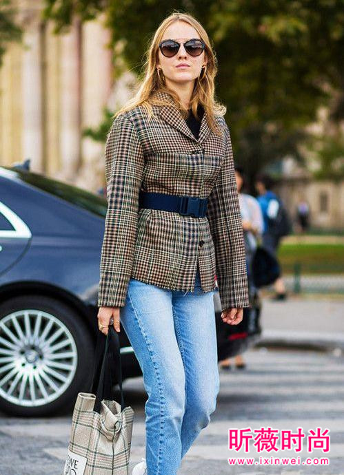 欧美潮人西装配牛仔裤 早春这样穿搞定时尚造型