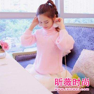 学院风毛衣穿搭示范 韩范的清新感吸睛指数爆表