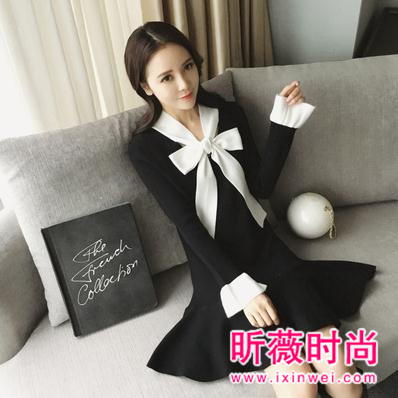 2017流行浪漫荷叶边裙子 搭配时髦大衣逛街约会走起