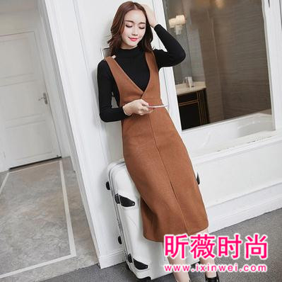 唯美的韩版背带裙 时尚百搭可爱凸显气质