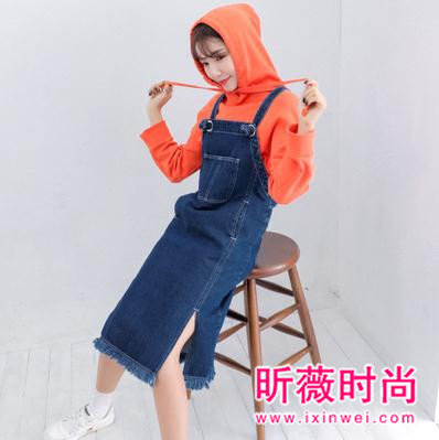 唯美的韩版背带裙 时尚百搭可爱凸显气质