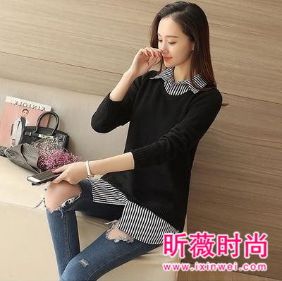 衬衫毛衣一件搞定春季搭配美出新高度 衬衫毛衣一件搞定春季搭配美出新高度