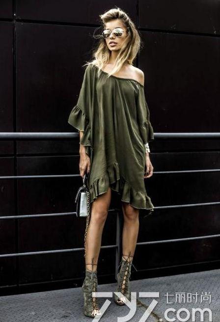 绿色连衣裙配什么鞋子？清凉出街的时尚搭配