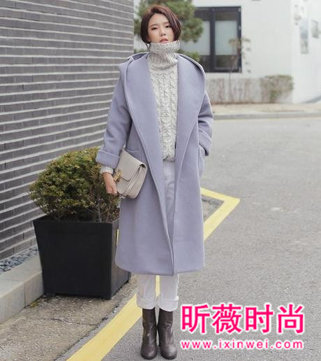 冬季时尚保暖毛呢外套 时尚名媛风气场爆棚