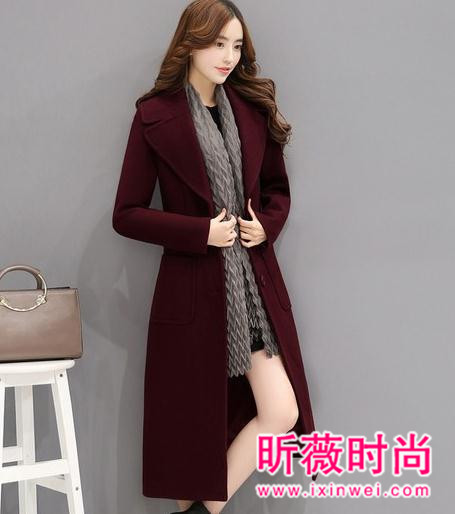 冬季时尚保暖毛呢外套 时尚名媛风气场爆棚