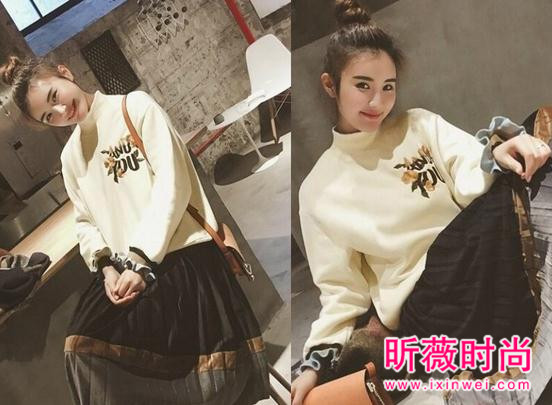 春季新款卫衣怎么搭配？她们的穿搭就是时髦典范