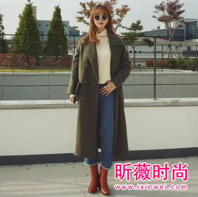 韩版呢子大衣穿搭 过年显出你的时尚style