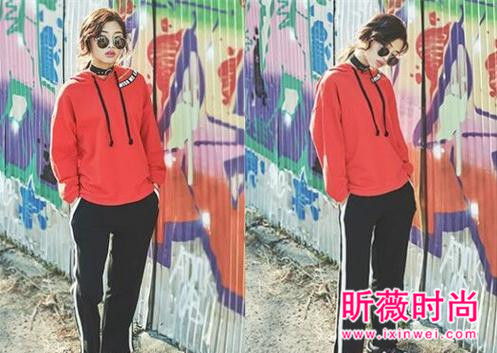 韩版新款连帽套头卫衣 让你轻松穿出时尚范儿