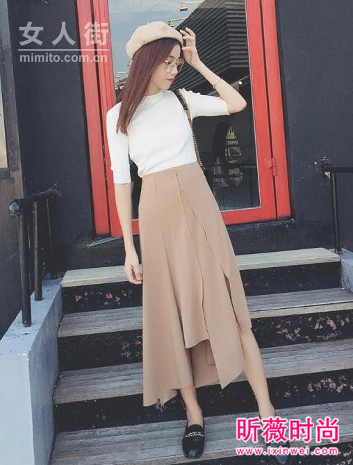 时髦的半身裙凹造型 半身裙让你扬长避短