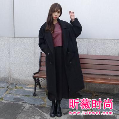 冬季清新唯美大衣 当属时尚学院风呢子大衣