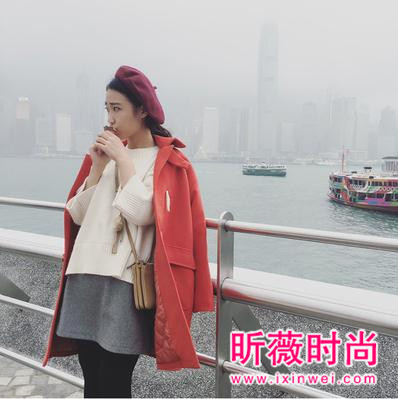 冬季清新唯美大衣 当属时尚学院风呢子大衣