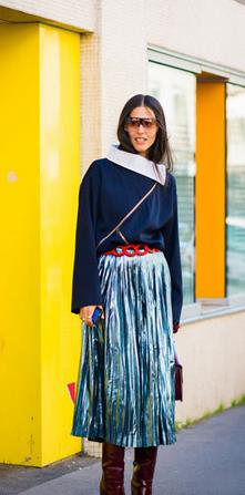 今夏时尚的百褶裙来了