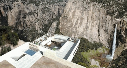 这座房子建在了悬崖上 走近一看太震撼了（图）