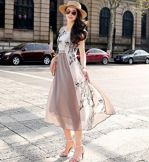 长裙飘逸尽显瘦高个儿大长腿:长裙的诱惑(图)