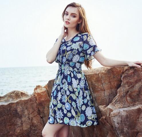 【雪纺搭配图片】雪纺与清凉同在,清凉和裙摆共存