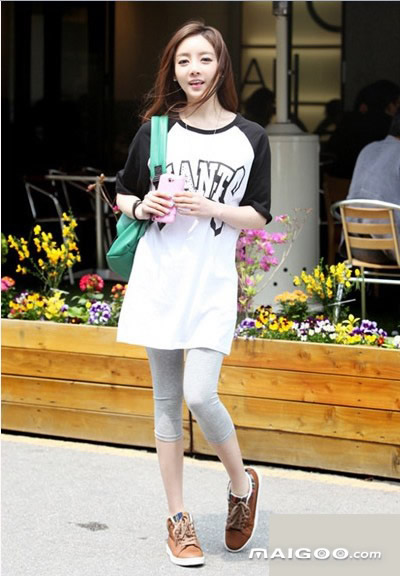 【健美裤】精美健美裤图片欣赏:健美裤搭配方法(图)