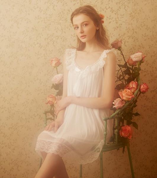 2017新款睡裙推荐图片：女士睡裙减龄又性感