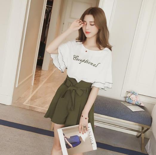 雪纺阔腿裤套装搭配：时尚又省心套装推荐(t图)