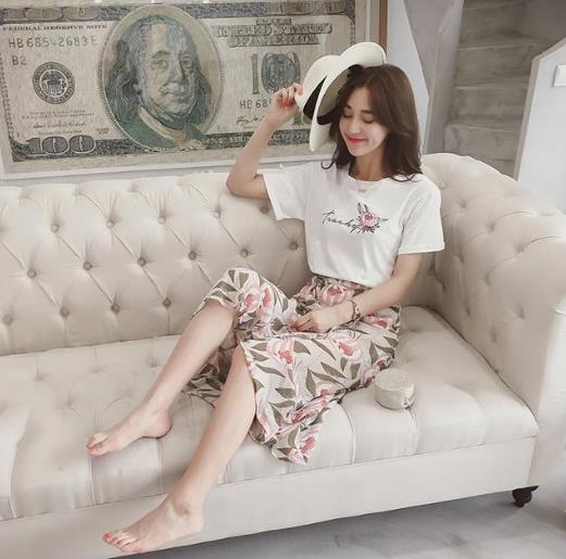 雪纺阔腿裤套装搭配：时尚又省心套装推荐(t图)