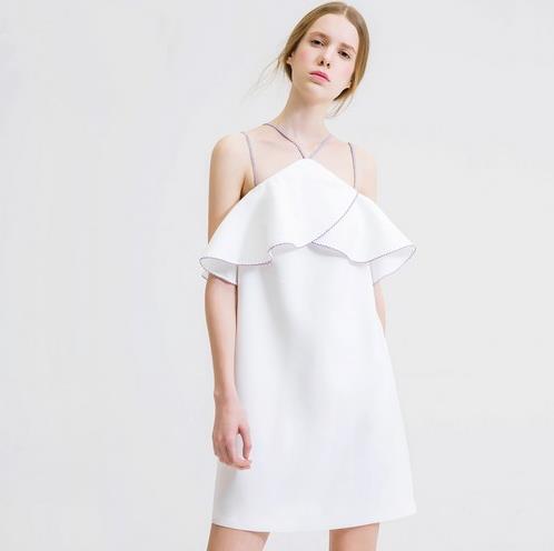 小胸Mm的福音：吊带荷叶边连衣裙推荐（图）