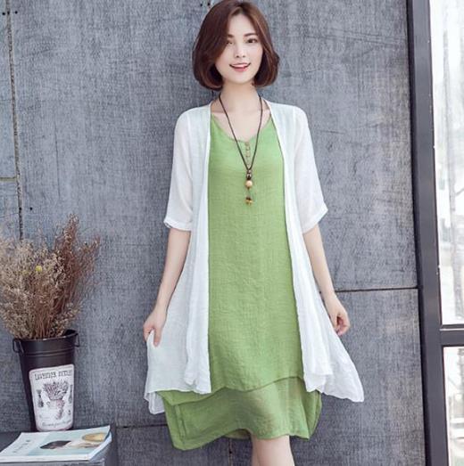 胖MM连衣裙搭配：修身又减龄连衣裙推荐