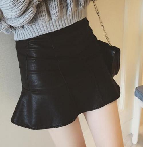 鱼尾小皮裙怎么搭配上衣：5款性感显瘦凹出好身材