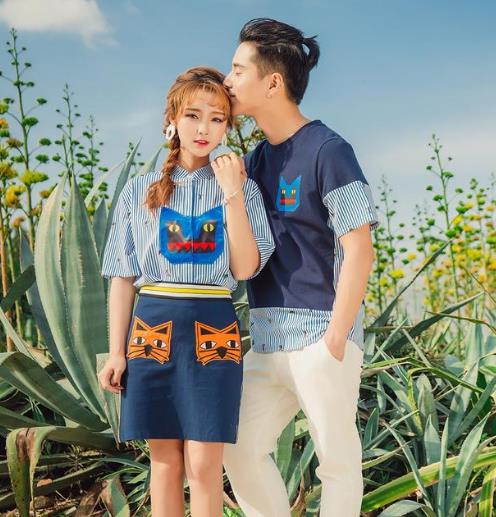 短袖t恤 连衣裙情侣装搭配:轻松勾勒完美曲线(图) 短袖t恤 连衣裙情侣装搭配:轻松勾勒完美曲线(图)