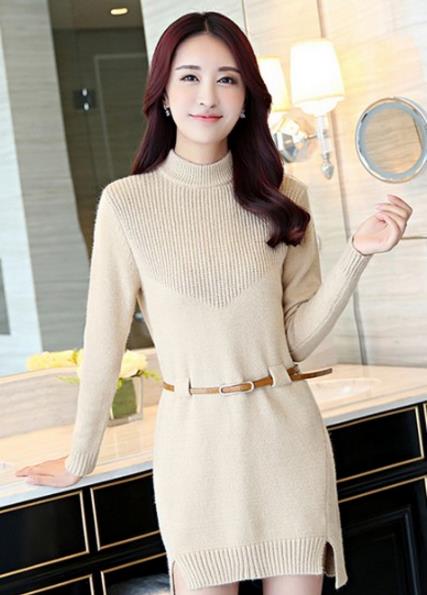 纯色圆领毛衣怎么搭配下装：5款打造淑女文艺范