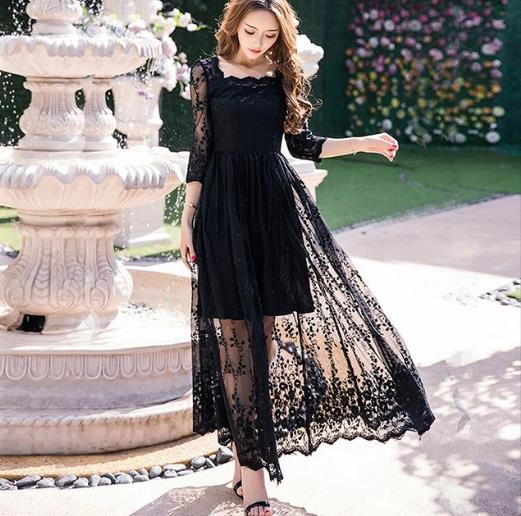 今夏超火的碎花雪纺连衣裙：显高显瘦连衣裙推荐