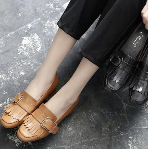 舒适又百搭的尖头小皮鞋：让你美美的过凉秋（图）