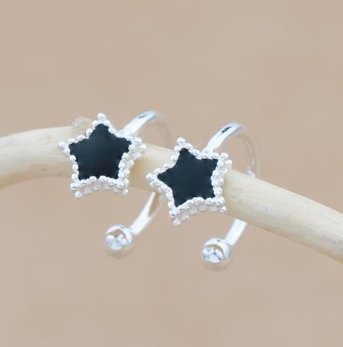 2017最流行星星纯银耳夹：彰显清新女人味（图）