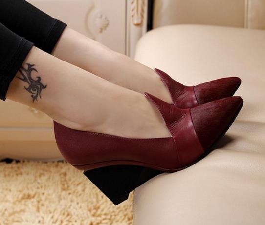 英伦圆头单鞋搭配：耍酷扮靓英伦单鞋首选