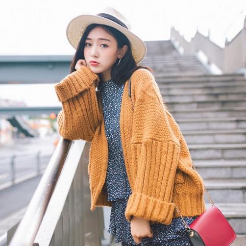 背心裙搭配宽松粗线麻花针织衫：5款演绎可爱甜美范