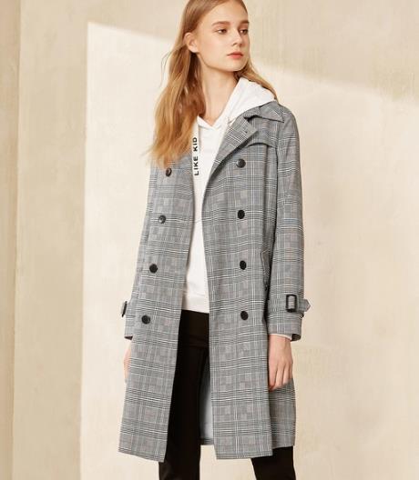 卫衣搭配中长格子风衣:5款风衣唯美复古英伦风(图) 卫衣搭配中长格子风衣:5款风衣唯美复古英伦风(图)