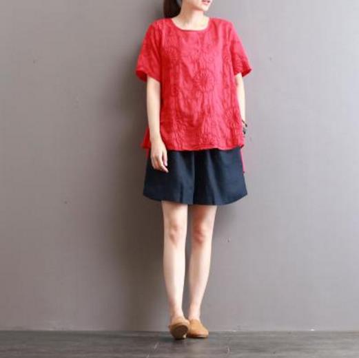 腰粗的MM棉麻上衣搭配：显瘦棉麻上衣时尚百搭