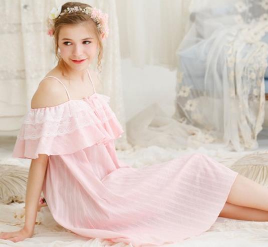 复古一字领两穿睡裙：5款睡裙打造百变睡美人（图）