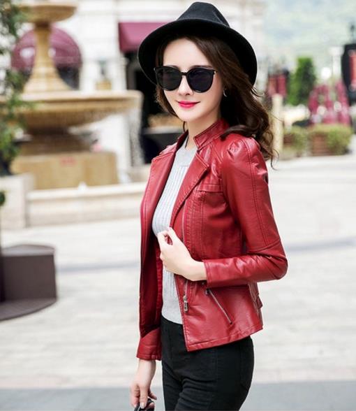 可美艳可酷帅的修身短款皮衣：时尚显瘦皮衣分享