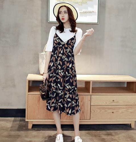 6款显瘦百搭印花吊带雪纺裙套装搭配推荐（图）