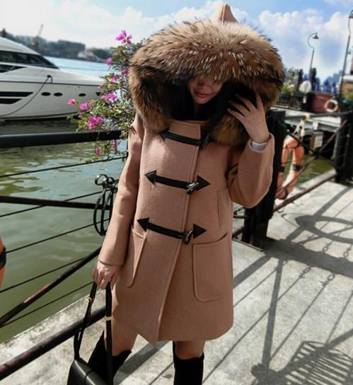 2017最时髦的穿着：双排扣大贴袋夹棉毛呢外套（图）