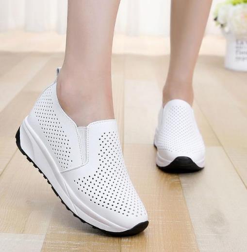 新款透气圆头单鞋内增高搭配：6款单鞋打造大长腿