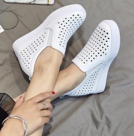 新款透气圆头单鞋内增高搭配：6款单鞋打造大长腿