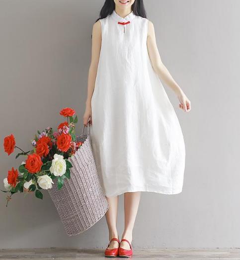 复古文艺荷叶边棉麻连衣裙：穿出优雅女王气质（图）