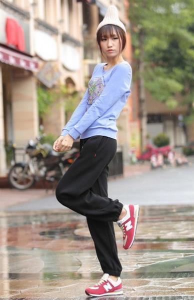 小短腿穿阔腿裤搭配图片：阔腿裤大长腿神器