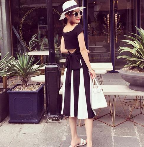 格纹吊带连衣长裙怎么搭配：性感优雅长裙推荐（图）