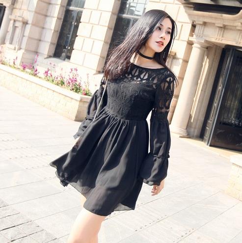 网纱刺绣中长蓬蓬裙怎么搭配才能彰显清新名媛范（图）